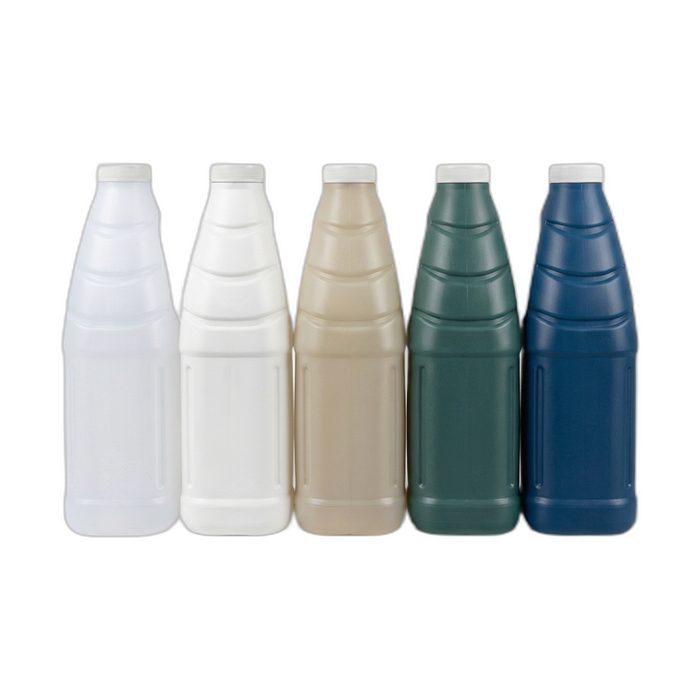 Embalagem PEAD 2 litros da BL Embalagens, em diferentes cores